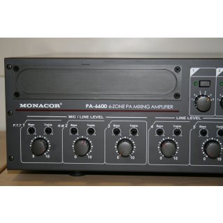 Monacor PA 6600 6 Zonen ELA Mischverstärker gebraucht