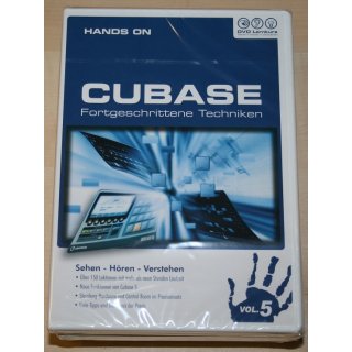 DVD Lernkurs Hands on Cubase Vol.5  für Fortgeschrittene Techniken NEU in OVP
