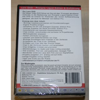DVD Lernkurs Pinnacle Liquide Edition 6 Einführung NEU in OVP