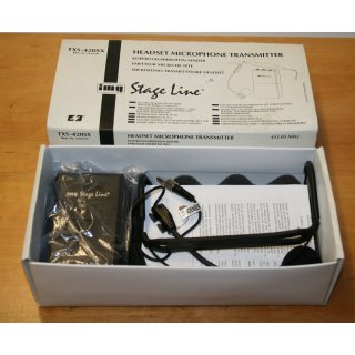 IMG Stageline TXS-420SX  Kopfbügelmikrofon mit Taschensender NEU in OVP