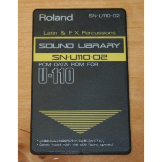 Roland SN-U110-02 PCM DATA ROM Latin &amp; F.X.Percussions f&uuml;r U110 gebraucht