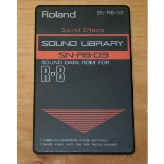 Roland SN-R8-03 Sound Data ROM Card Sound Effects f&uuml;r R-8 gebraucht