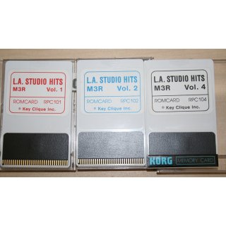 Korg Rom Cards L.A. Studio Hits Vol 1, 2, 4